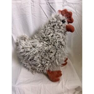 Easter Plush Fluffy Grey Hen Chicken Way To Celebrate Walmart 15 Inch Tall